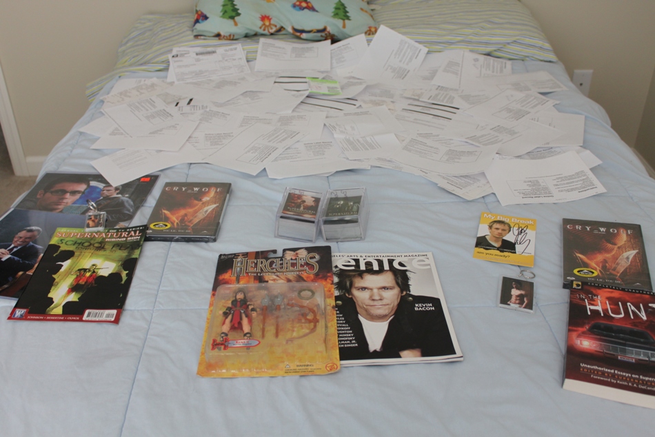All of the receipts from our auction!